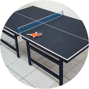 Mesa ping pong e mesa sinuca